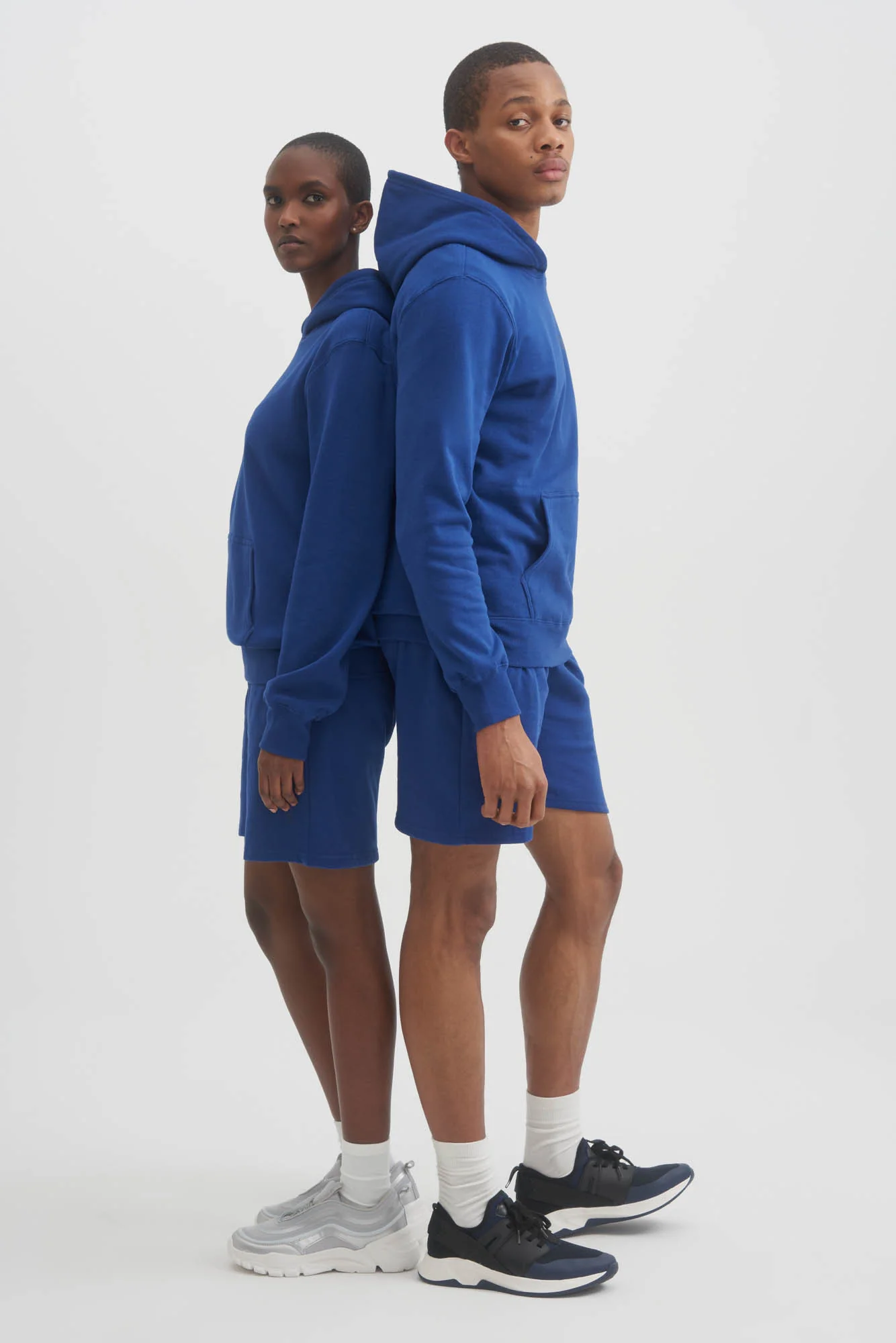 UNISEX LUXE FLEECE HOODIE - ROYAL
